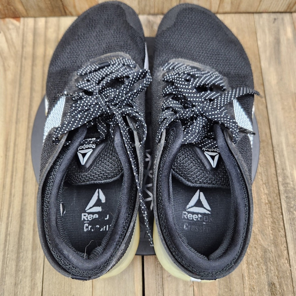 Reebok Nano 9 Training Shoes Mens size 9 Crossfit Black White FU6826 Trainers - Picture 6 of 9